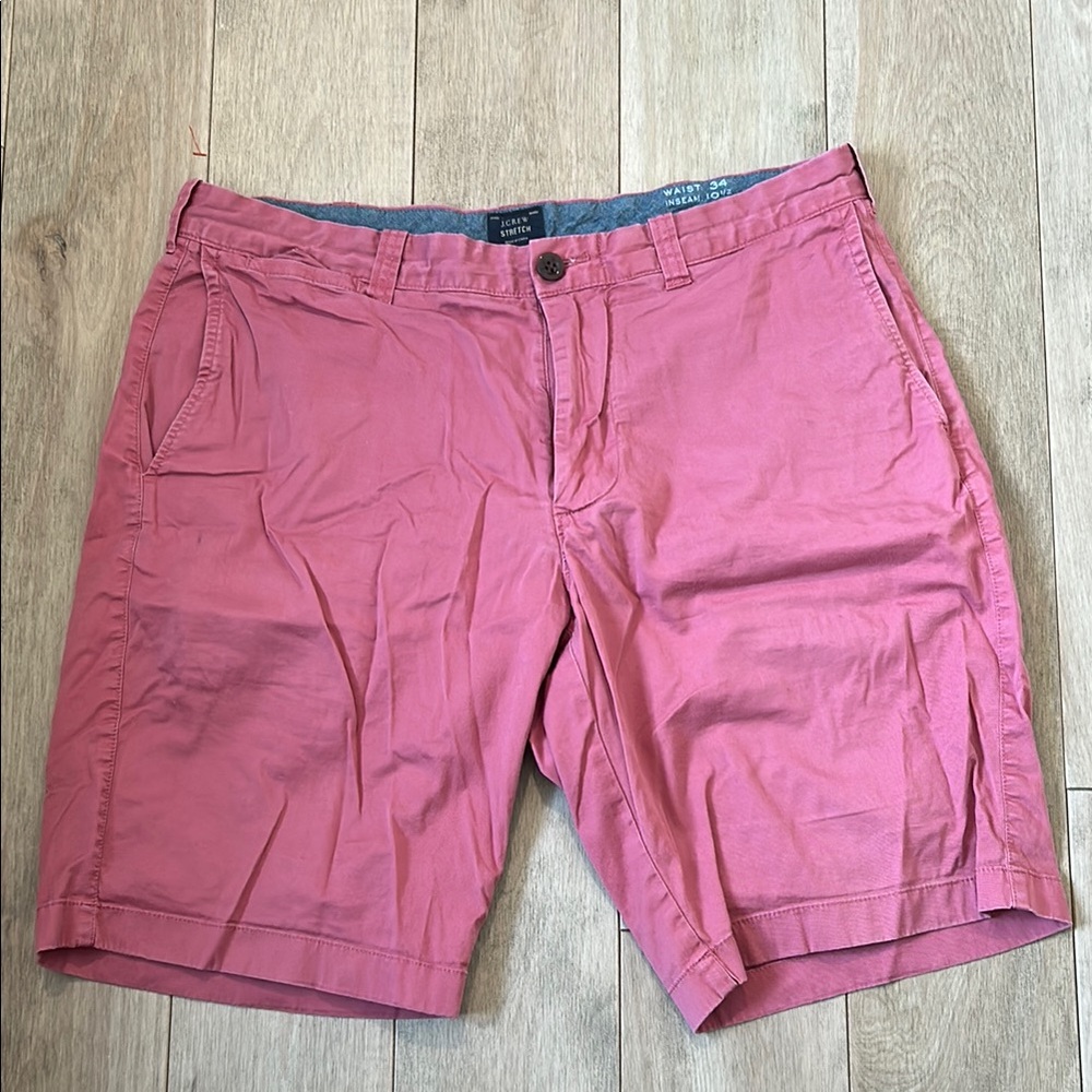 J. Crew Pink Flat Front Shorts Vibrant Summer Essential